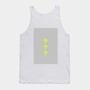 Neon yellow arrows up Tank Top